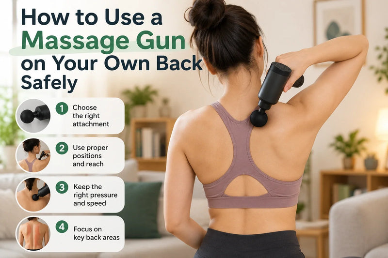 How to Use a Massage Gun on Your Own Back Safely