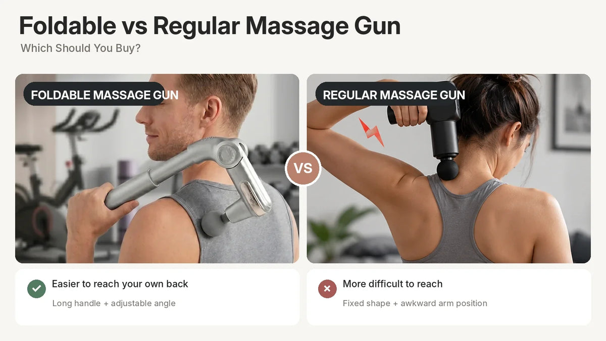 Foldable vs Regular Massage Gun: Which Should You Buy?