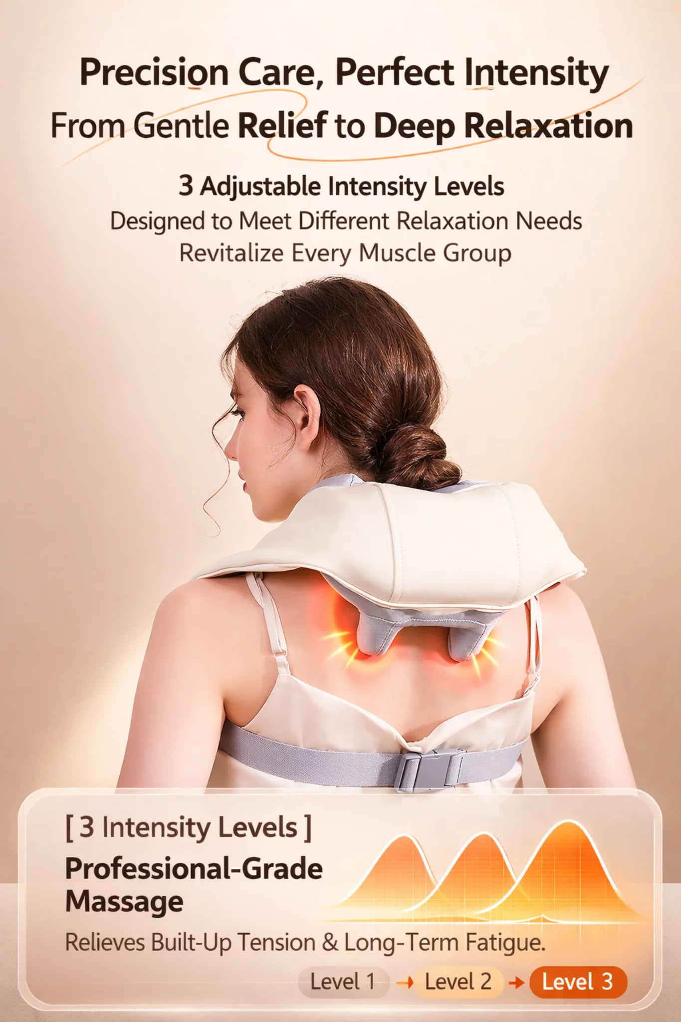 Premium Smart Heated Neck & Shoulder Massager – Deep Tissue Trapezius & Cervical Recovery System