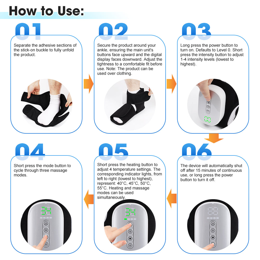 CloudWrap Cordless Foot & Ankle Massager with Heat