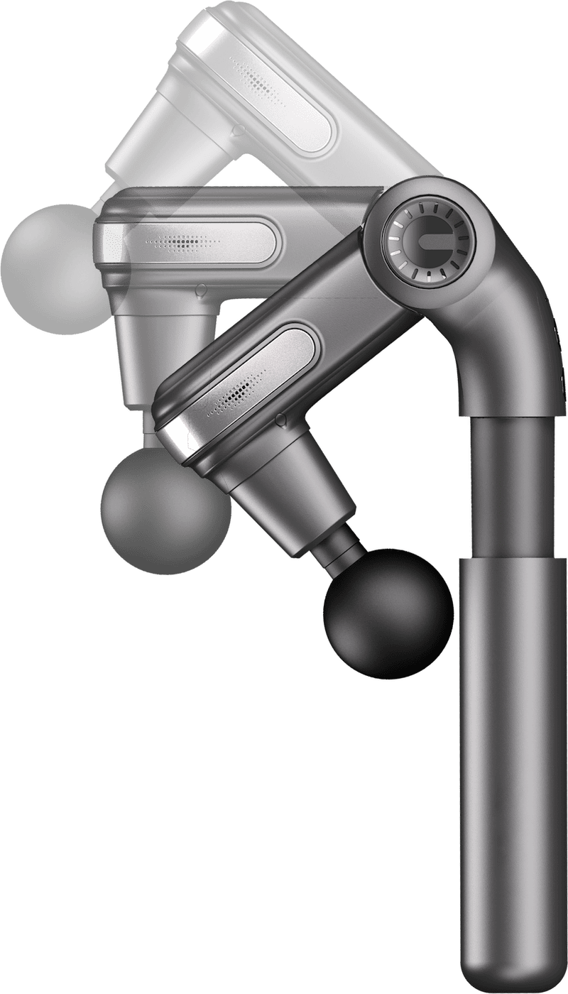 The Only Massage Gun That Folds 125° AND Extends