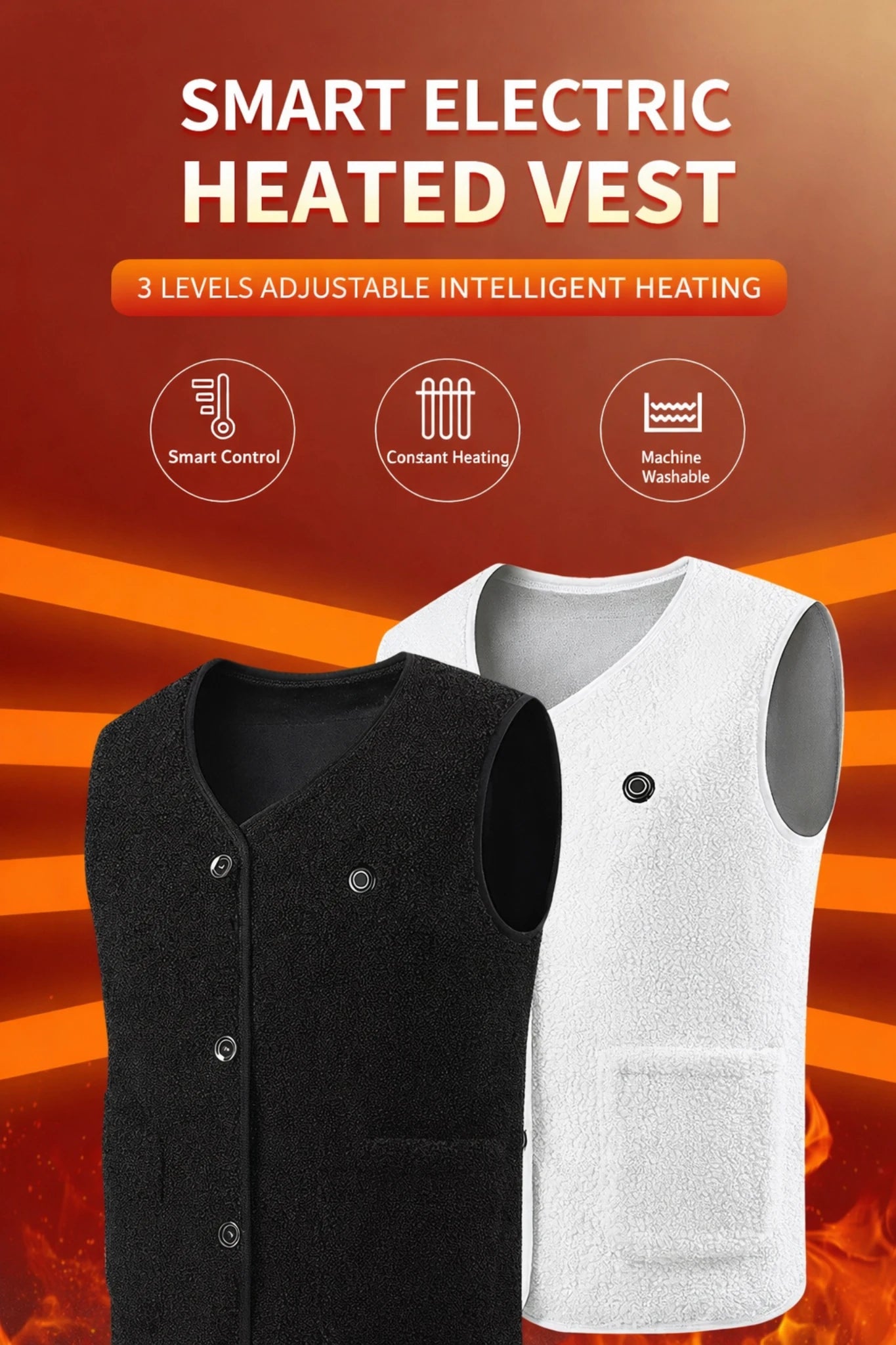 USB-Powered Smart Heated Vest