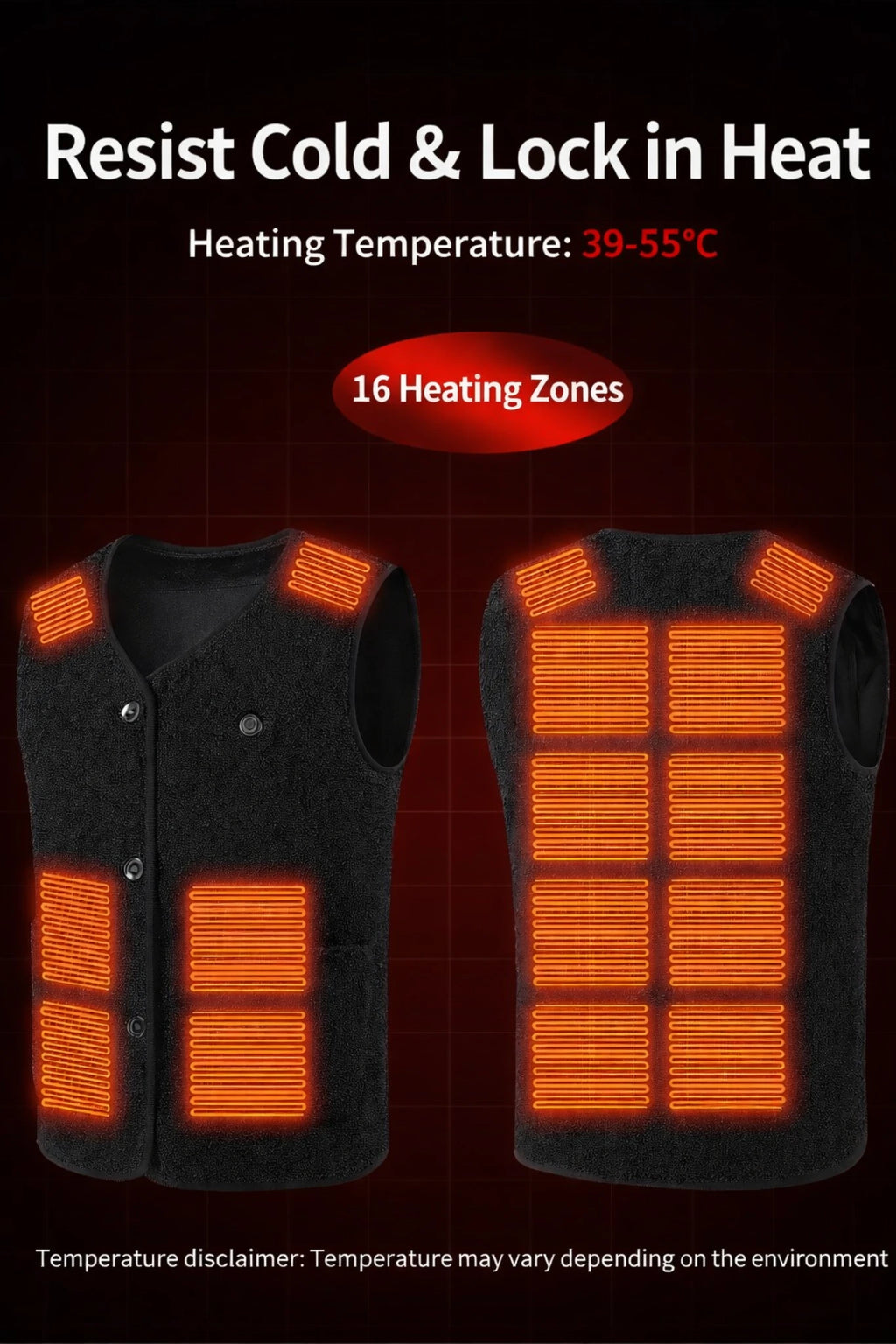 USB-Powered Smart Heated Vest