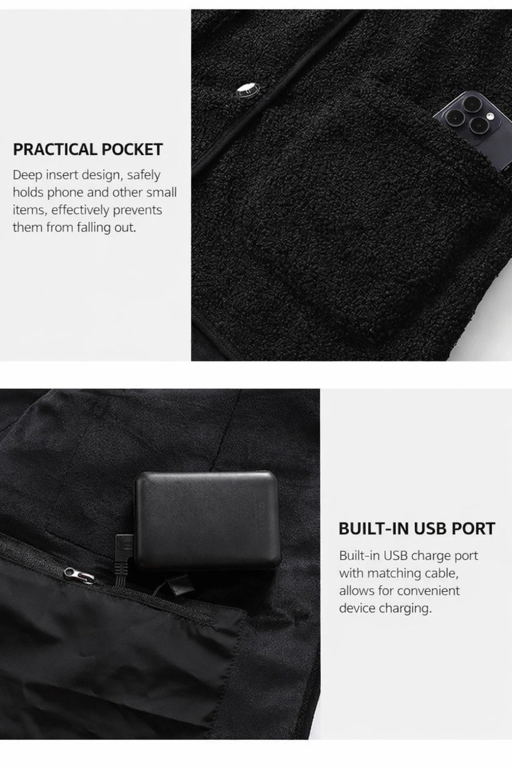 USB-Powered Smart Heated Vest