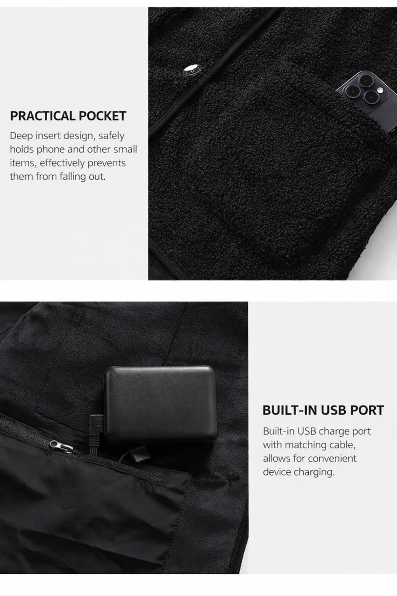 USB-Powered Smart Heated Vest