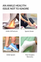 Graphene Heat & Vibration Therapy Wrap – Smart Ankle & Foot Massager for Deep Warm Relief