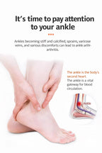 Graphene Heat & Vibration Therapy Wrap – Smart Ankle & Foot Massager for Deep Warm Relief