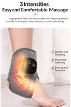 Graphene Heat & Vibration Therapy Wrap – Smart Ankle & Foot Massager for Deep Warm Relief