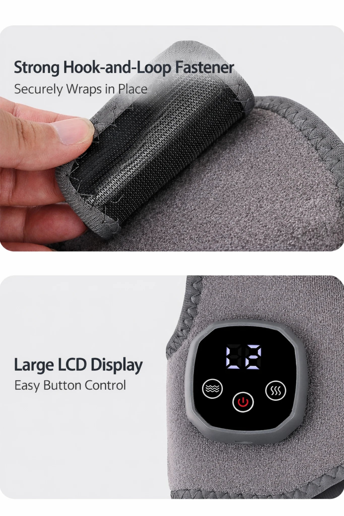 Graphene Heat & Vibration Therapy Wrap – Smart Ankle & Foot Massager for Deep Warm Relief