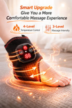 Graphene Heat & Vibration Therapy Wrap – Smart Ankle & Foot Massager for Deep Warm Relief