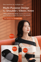 3-in-1 Electric Heated Knee & Shoulder & Elbow Pain Relief Massager with Vibration