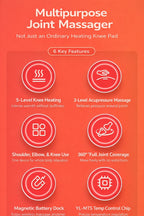 3-in-1 Electric Heated Knee & Shoulder & Elbow Pain Relief Massager with Vibration