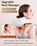 Premium Smart Heated Neck & Shoulder Massager – Deep Tissue Trapezius & Cervical Recovery System