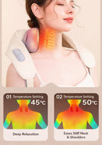 Premium Smart Heated Neck & Shoulder Massager – Deep Tissue Trapezius & Cervical Recovery System