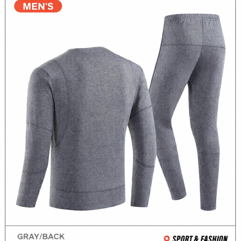 Smart Heated Thermal Underwear Set with Portable Battery