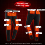 Smart Heated Thermal Underwear Set with Portable Battery