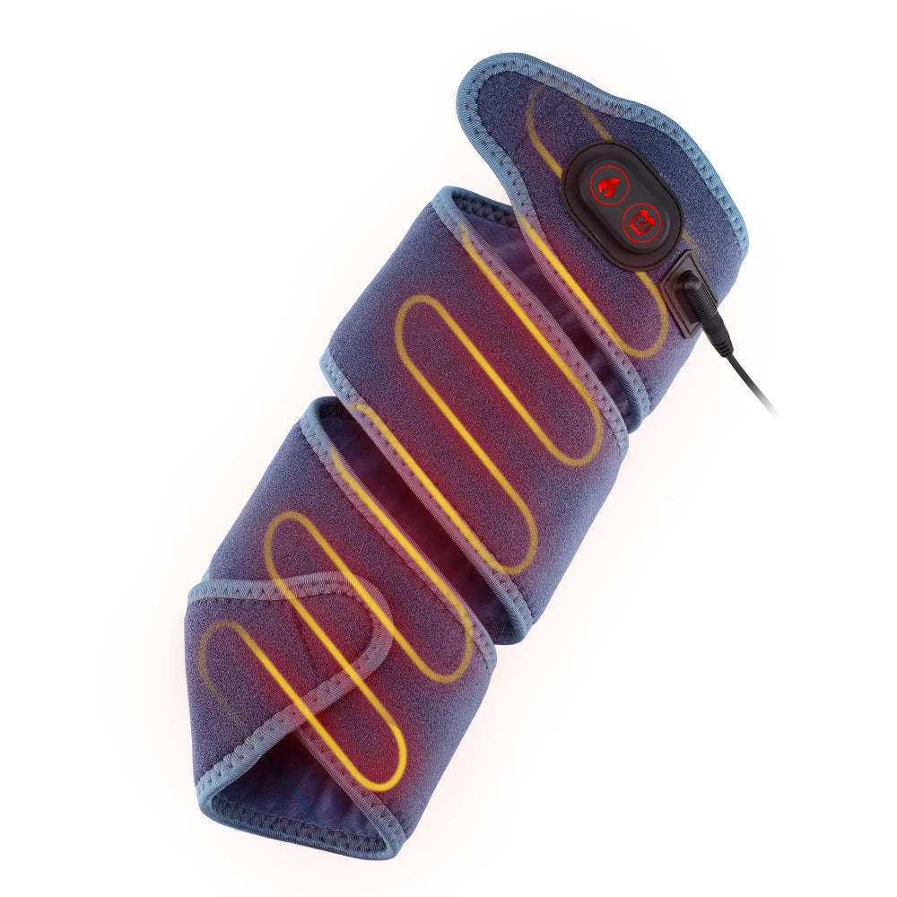 Rechargeable Heated Wrap with Timer – Electric Heating Pad Strap for Elbow, Wrist, Waist & Ankle Pain Relief