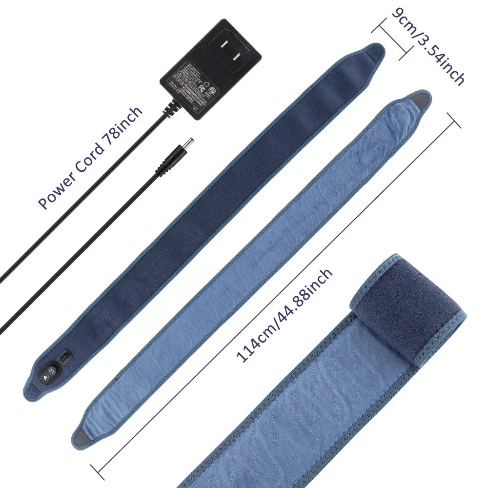 Rechargeable Heated Wrap with Timer – Electric Heating Pad Strap for Elbow, Wrist, Waist & Ankle Pain Relief