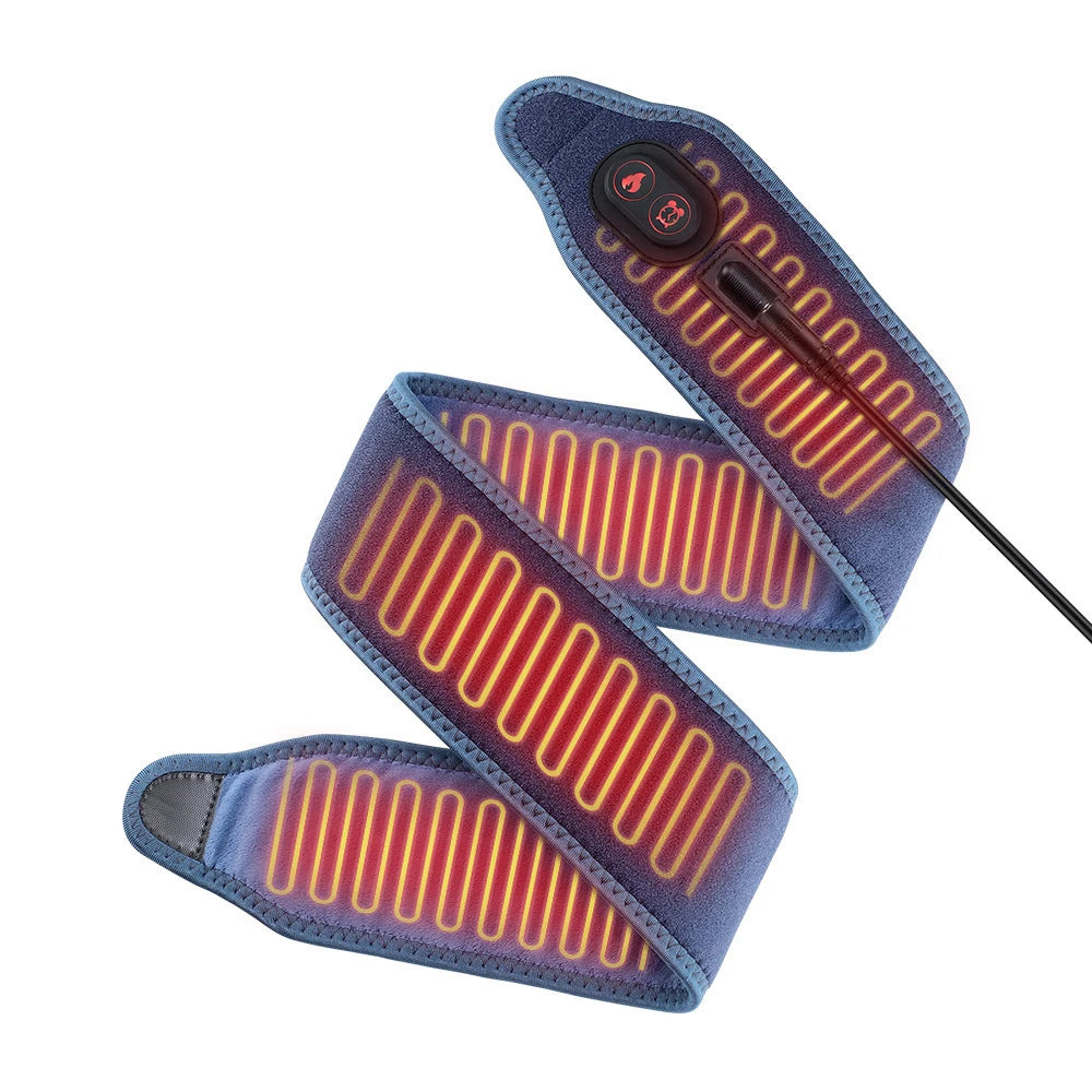 Rechargeable Heated Wrap with Timer – Electric Heating Pad Strap for Elbow, Wrist, Waist & Ankle Pain Relief