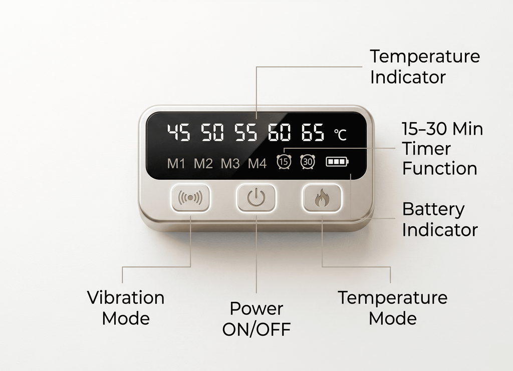 The ViViy - Your Wearable Heated Massage Pad | Cramps & Back Pain Relief