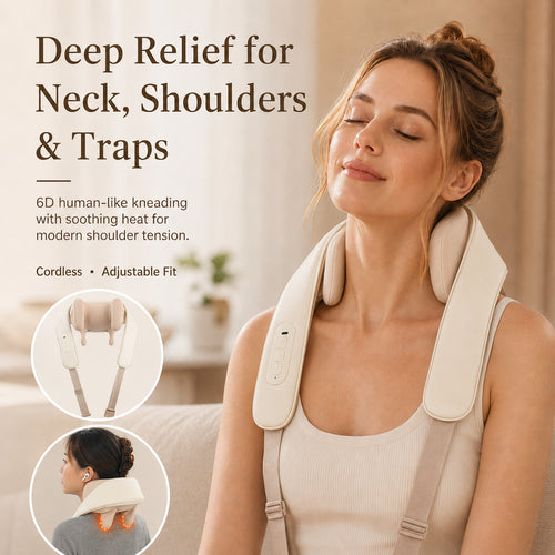 Ergonomic Adjustable Neck & Shoulder Massager